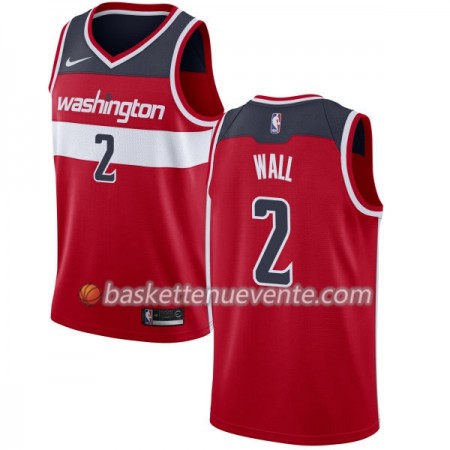 Maillot Basket Washington Wizards John Wall 2 Nike 2017-18 Rouge Swingman - Homme